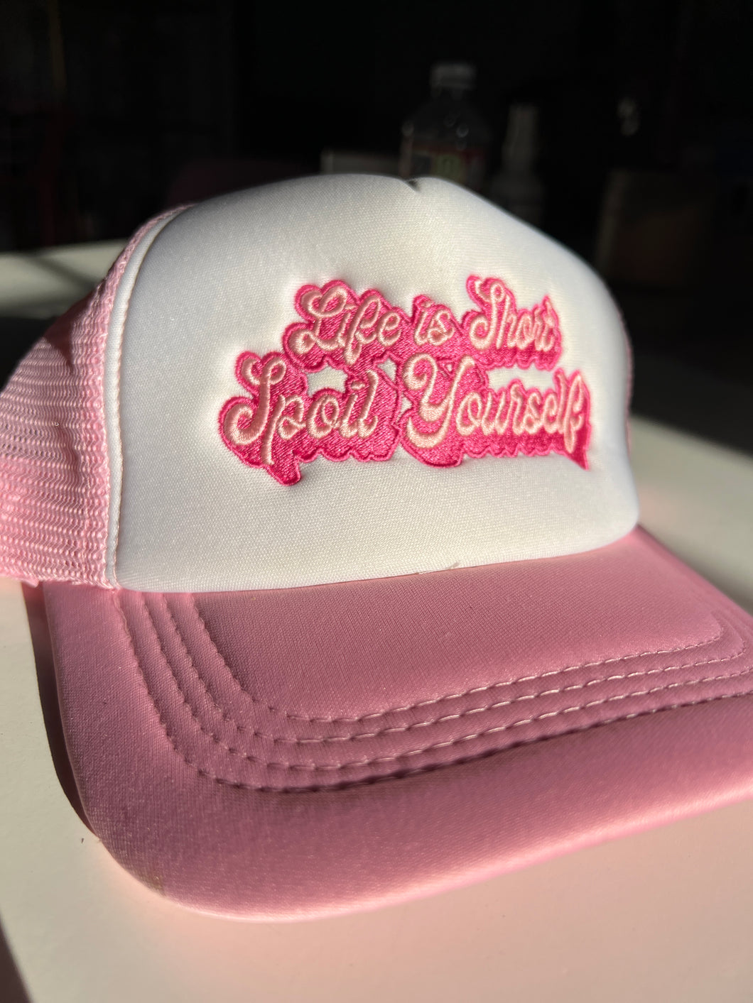 Life is too short trucker hat
